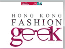 Tablet Screenshot of hkfashiongeek.com